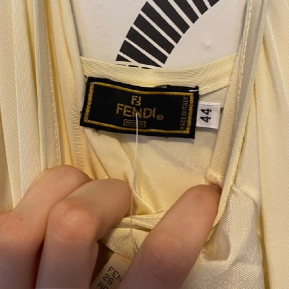 Vintage Fendi Maxi Dress w/ Zucca Emblem - Picture 7 of 8